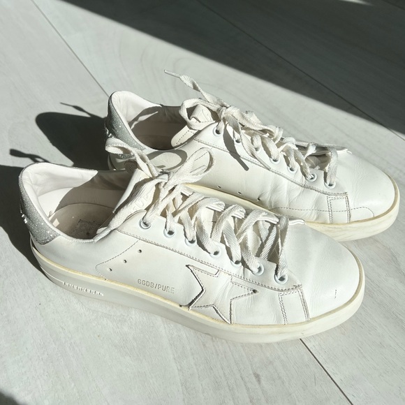 Golden Goose Pure Star Sneaker - Silver and White - Picture 2 of 9